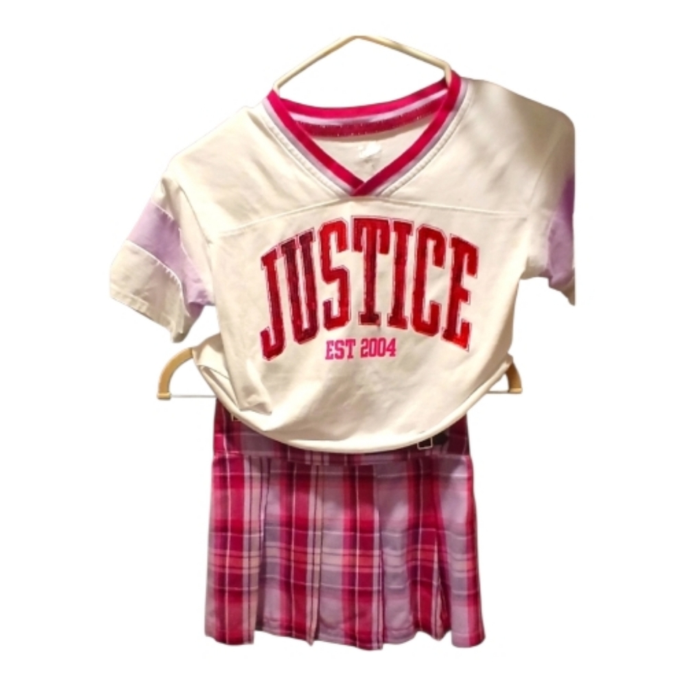 Justice 2pc Pink Skort Set -S